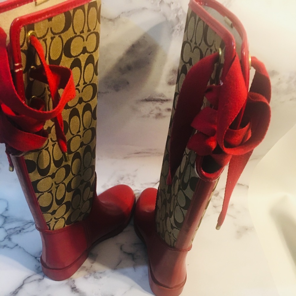 Authentic Woman’s Coach Rain Boots